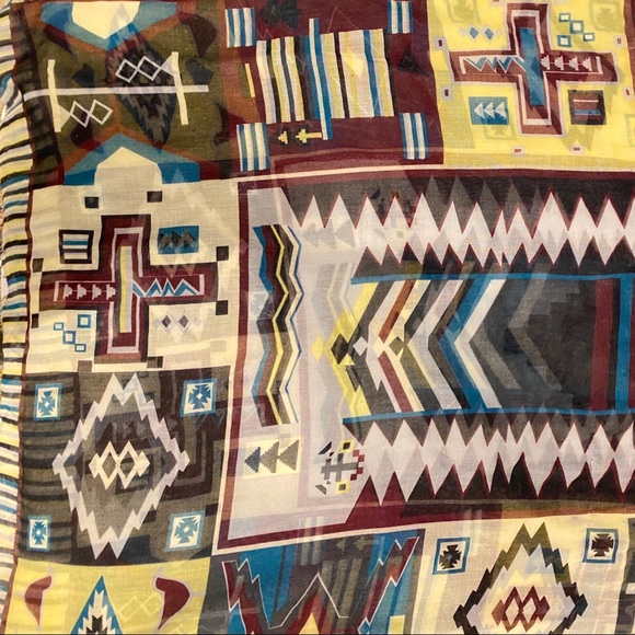 Kookai Lightweight Geometric Scarf - Picture 6 of 6